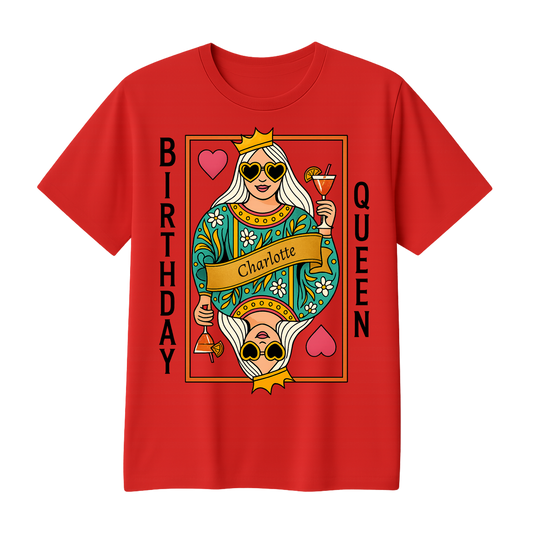 Birthday Queen Personalized T-Shirt
