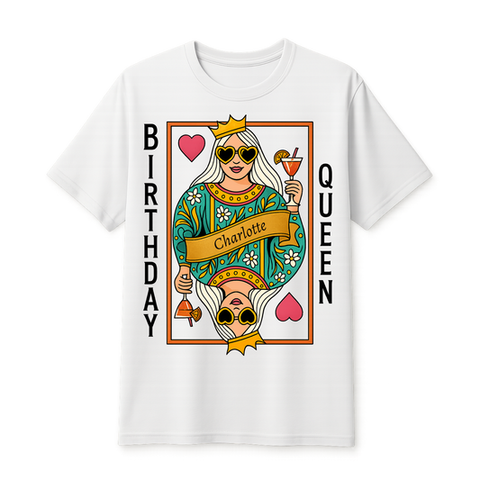 Birthday Queen Personalized T-Shirt